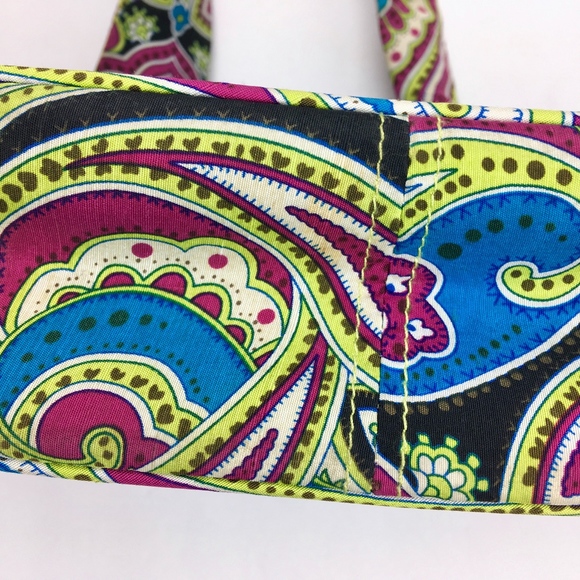 VERA BRADLEY SILK Zoe Paisley Shoulder Baguette - Picture 5 of 8